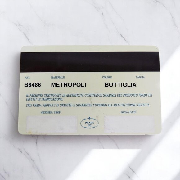 Prada Green Bolsa Nylon Tote Bag w/ Authentication Card - Picture 9 of 11